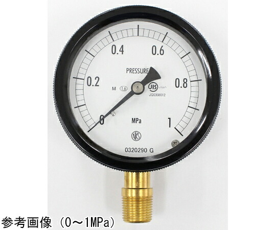 長野計器 密閉型圧力計（75Φ） 立形A枠 蒸気用 1MPa 1個 BC12-181