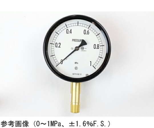 長野計器 密閉型圧力計（100Φ） 立形A枠 1.6MPa 1個 BE12-181