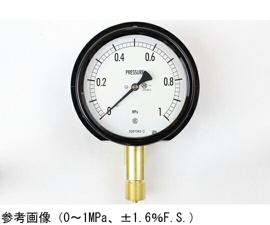 長野計器 密閉型圧力計（100Φ） 立形B枠 1.6MPa 1個 BE12-241