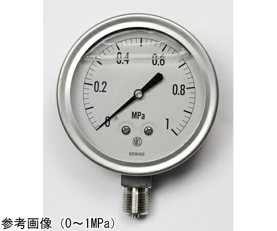 長野計器 グリセリン入圧力計（100Φ） 3.5MPa 1個 GV42-143