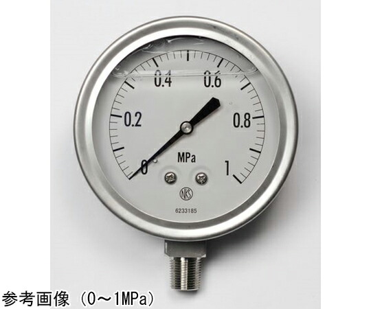 長野計器 グリセリン入圧力計（100Φ） 10MPa 1個 GV42-183