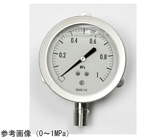 長野計器 グリセリン入圧力計（75Φ） 10MPa 1個 GV51-283