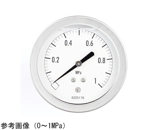 店内全品ポイント5倍★要エントリー★長野計器 グリセリン入圧力計(75Φ) 10MPa 1個 GV56-133|Shop de clinic店