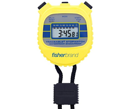 Fisherbrand Fisherbrand Traceable 防水ストップウォッチ 黄色 1個 06-662-56