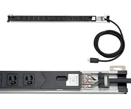 大和電器 差し込み赤ちょうちん打っ付け金具付 （100V 15A 12口） W29.5×H840×D73.5粍 1本