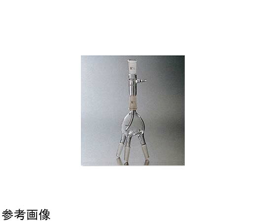全ての存在ビード（VIDTEC） 分溜受器 24/40-15/35 決まり切った摺仕掛ける 減圧用直管形 3本足 1式 1847-04-1