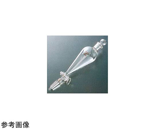 店内全品ポイント5倍★要エントリー★コスモスビード（VIDTEC） 透明摺合スキーブ形分液ロート 1000mL Gコック 下部TS24/40 1個 2108-06｜Shop de clinic店