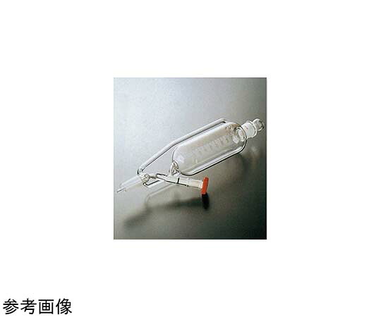 コスモスビード(VIDTEC) 平衡形分液ロート(ニードルバルブ)メモリ付 500mL 透明摺 1個 2170-04-2