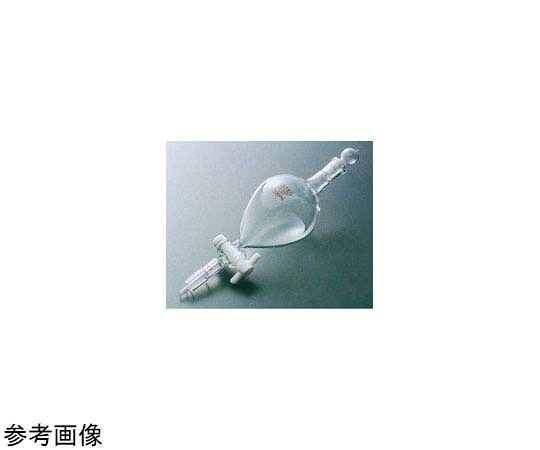 コスモスビード（VIDTEC） SPC丸形分液ロート 200mL PTFEコック 下部19 1個 6541-03