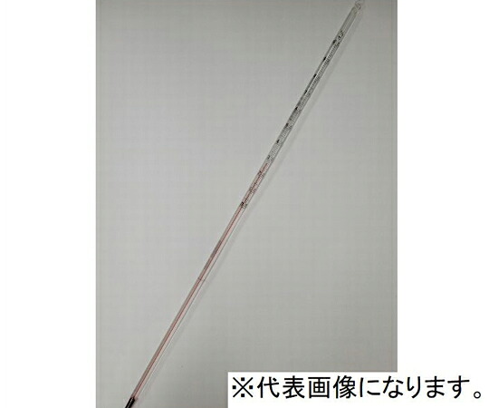 東亜表示計器製造所 赤液 浸線付棒状熱度計 0～200℃ 1本 JC-2144