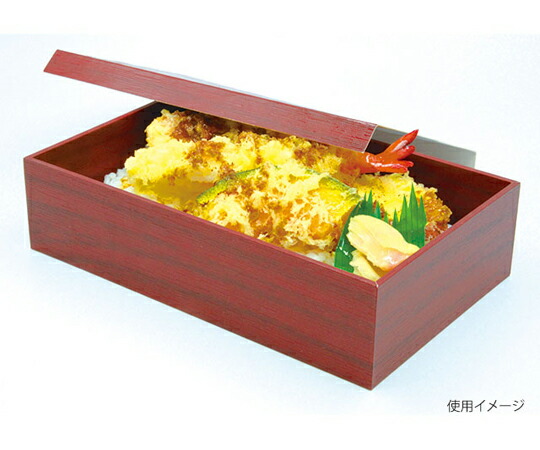 パックスタイル 重箱 朱漆 貼箱 1.5合 10セット×8パック入 1ケース(10セット×8パック入) 654713