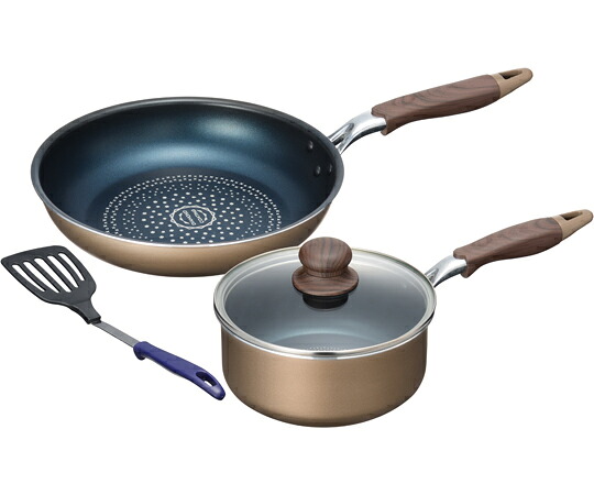 和平フレイズ ブラナーノ IH対応片手鍋18cm＆フライパン26cm（ツール付） 1セット MB-2397