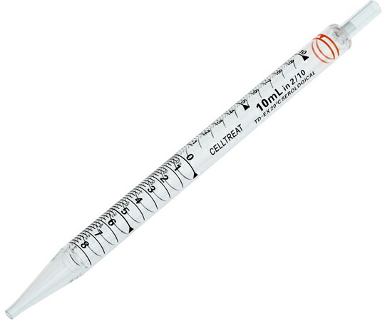 店内全品ポイント5倍★要エントリー★Celltreat 10mL セロロジカルピペット ショート 200本入（50個別包装/バッグ） 1箱(200本入) 229211B｜Shop de clinic店