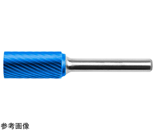 HARDY 超硬ロータリーバー 青み上塗りA型 円柱 シングルとり捨てる 12×70粍 1本 TCA 122506 C3 EC