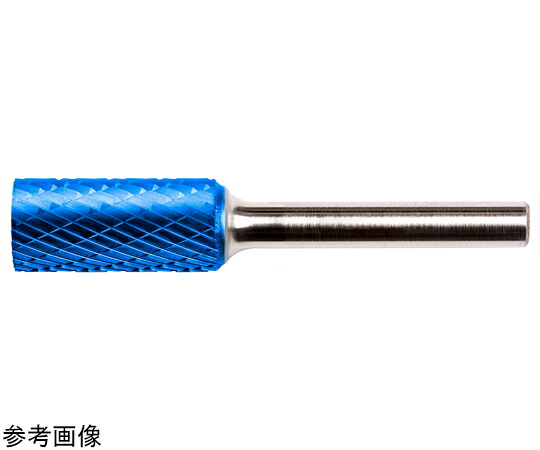 HARDY 超硬ロータリーバー 青み上塗りA型 円柱 ダブルとり捨てる 12×70粍 1本 TCA 122506 C7 EC