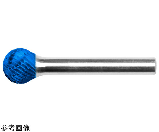 HARDY 超硬ロータリーバー ブルーコーティングD型 ボール ダブルカット 6×50mm 1本 TCD 060506 C7 EC