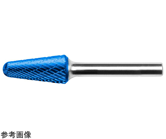 HARDY 超硬ロータリーバー 青み上塗りL型 円錐先丸形 ダブルとり捨てる 12×73粍 1本 TCL 122806 C7 EC