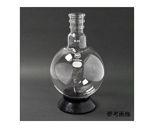 日本理化学物の具 丸形瓶 白 1000mL 摺部34/45 1個 016-34180
