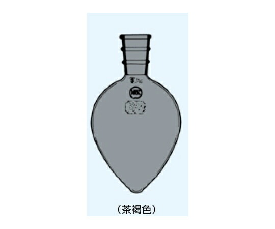 日本理化学物の具 有りの実形瓶 茶 100mL 摺部29/42 1個 027-29100T
