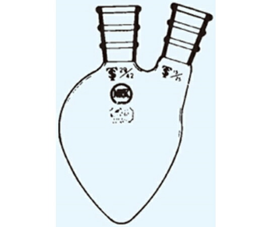 日本理化学物の具 二頭ありの実形瓶 白 100mL 摺部29/42 1個 028-29100
