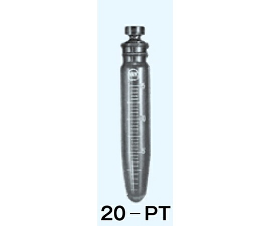 日本理化学器械 遠心管 茶 最小目盛1mL 15mL TS14・径20×全高115mm 1個 20-PT