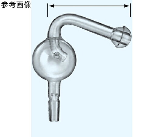 店内全品ポイント5倍★要エントリー★日本理化学器械 蒸留用トラップ SJボール部28 TS下部19 1個 082-1928｜Shop de clinic店 21,046円