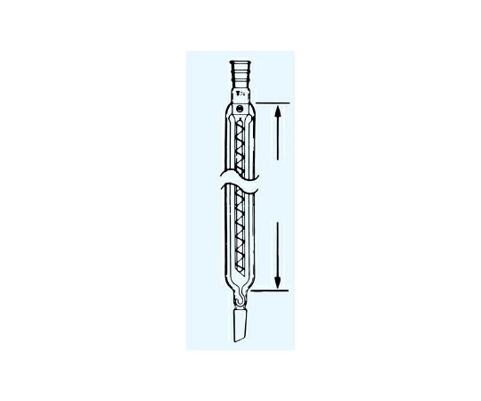 日本理化学物の具 分留管ウィッドマー型 TS頭15 TS召し使い15 長さ200粍 1個 121-15152