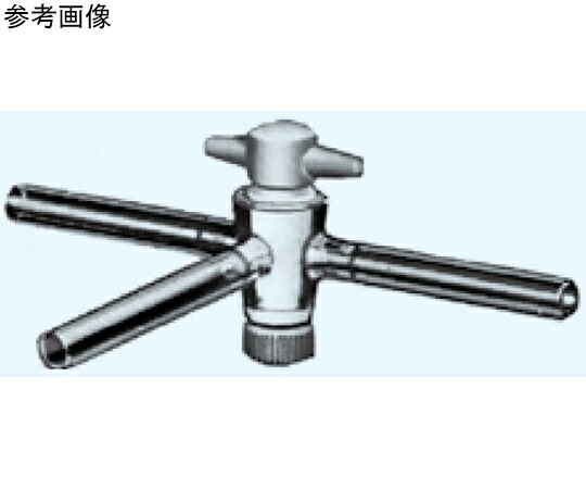 店内全品ポイント5倍★要エントリー★日本理化学器械 三方コック（PTFE コック）枝管外径φ10mm 1個 1013-1016｜Shop de clinic店