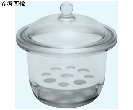 日本理化学物の具 ガラスデシケーター（玉蓋手合い）茶 名まえ径150 1個 639-150T