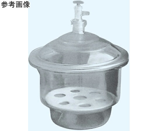 日本理化学物の具 ガラスデシケーター（上口手合い）白 名まえ径150 1個 640-150