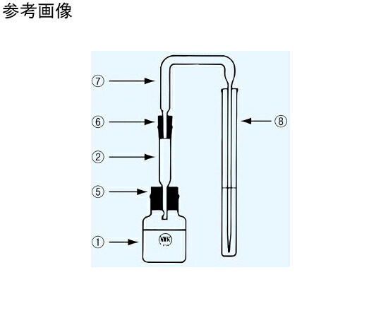 日本理化学物の具 ひ素テスト作業器（ひ素テスト作業器B型 1組） 1個 3002-BS