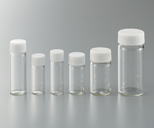日電理化琉璃 ねじ口びん（判定基準書き割り） 澄み切った 12ｍL S-5 1箱(100本入) 250009