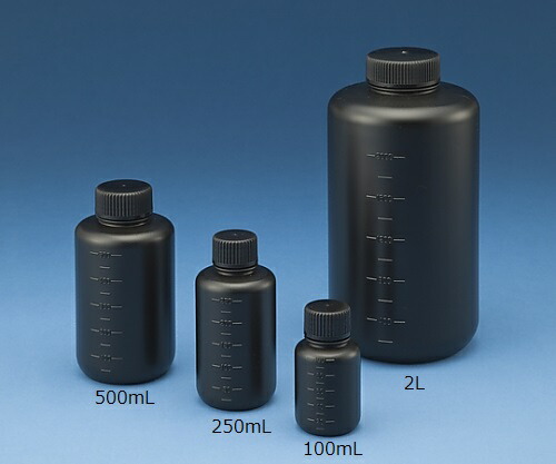 ニッコー・ハンセン Jボトル丸型 細口 遮光 500mL 滅菌済 100本 1523-04 1ケース(100本入)