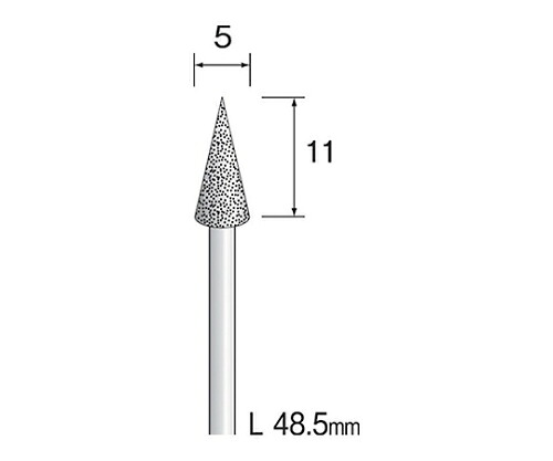管する メタルボンドダイヤモンドバー 1本 AD4105 その他-設備-研究・実験用品