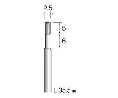 ミニター 電着ダイヤモンドコアドリル　２．５ｍｍΦ　3062 1個 KA3062