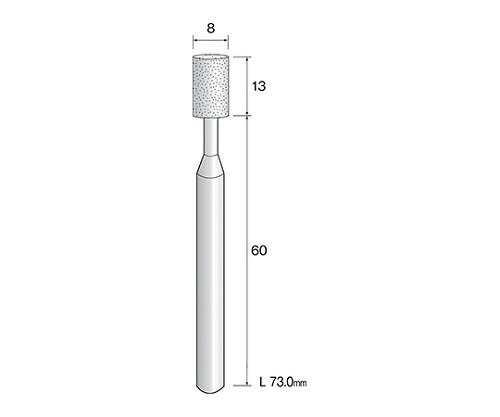 ミニター 精密砥石　８ｍｍΦ　（５個） 1パック(5個入) JA3122