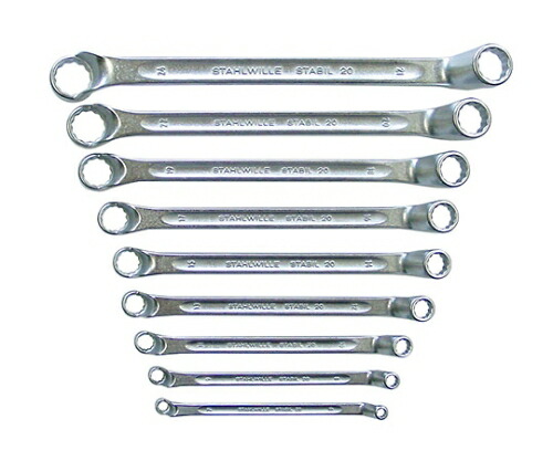 Stahlwille メガネレンチ(75°)セット 6-24mm 9本組 1セット 20/9