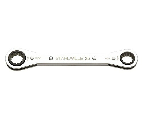 店内全品ポイント5倍★要エントリー★Stahlwille 板ラチェットメガネ (41562428) 1本 25AN-3/8X7/16|Shop de clinic店