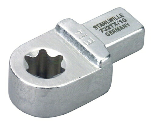 Stahlwille トルクレンチ差替上端 （５８２９１００６） 1個 732TX/10-E6