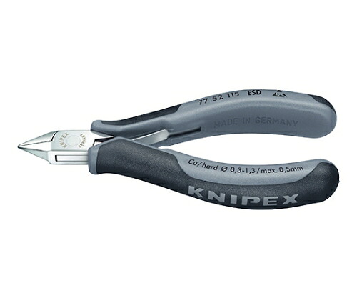 KNIPEX 電子工学ニッパー ＥＳＤ 1本 7752-115ESD 花・ガーデン・DIY-研究・実験用品