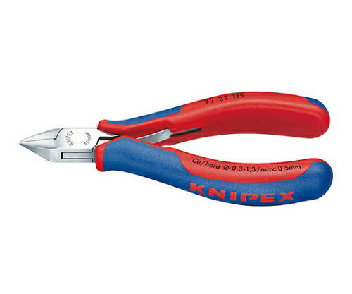 KNIPEX エレクトロニクスニッパー（パッケージ入） 1本 7732-115