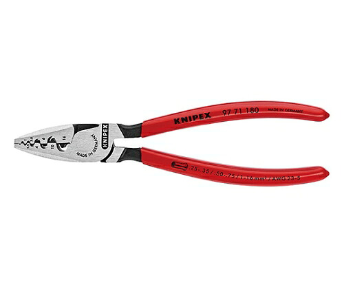 店内全品ポイント5倍★要エントリー★KNIPEX エンドスリーブ用圧着ペンチ(パッケージ入) 1本 9771-180|Shop de clinic店