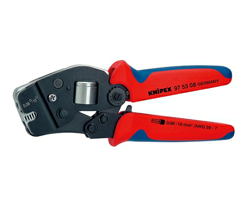 KNIPEX ワイヤーエンドスリーブ圧着プライヤー（包み入） 1本 9753-08