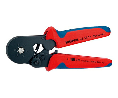 KNIPEX ワイヤーエンドスリーブ圧着ペンチ（パッケージ入） 1本 9753-14