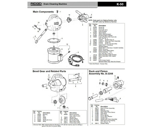 RIDGID Ａ－２２３９ 上半身 Ｆ／Ｋ－５０ 1個 59960 花・ガーデン・DIY-その他-研究・実験用品