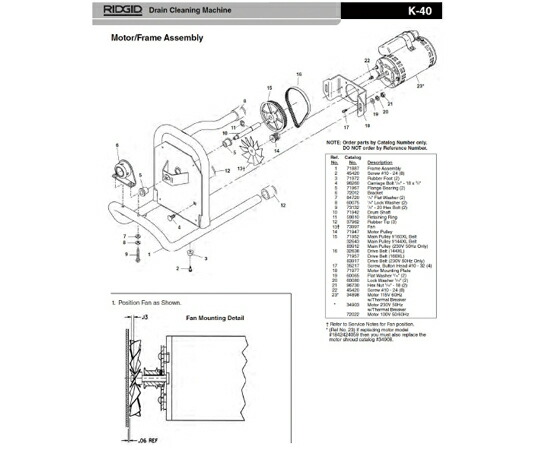 RIDGID メイン　プーリー　Ｆ／Ｋ－４０ 1個 71952
