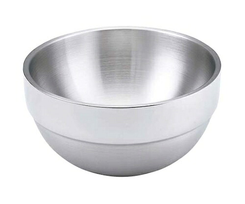 ステンレス 2重サラダボール 丸 46667 3.2L 1個 3729500