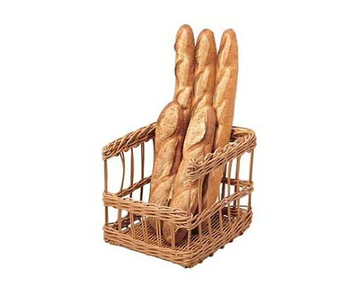 萬洋 脂フランスパンスタンド 前食い違い 茶 大 91-109B 1個 23600