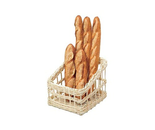 萬洋 樹脂フランスパンスタンド 角 白 大 91-107A 1個 24100