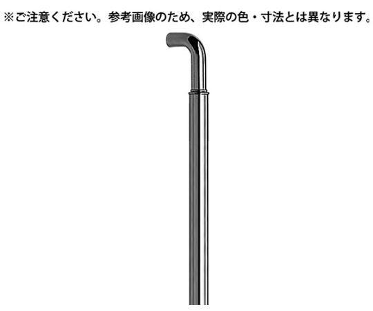 シロクマ G型丸棒受け取り人600粍クローム 1個 NO-257G